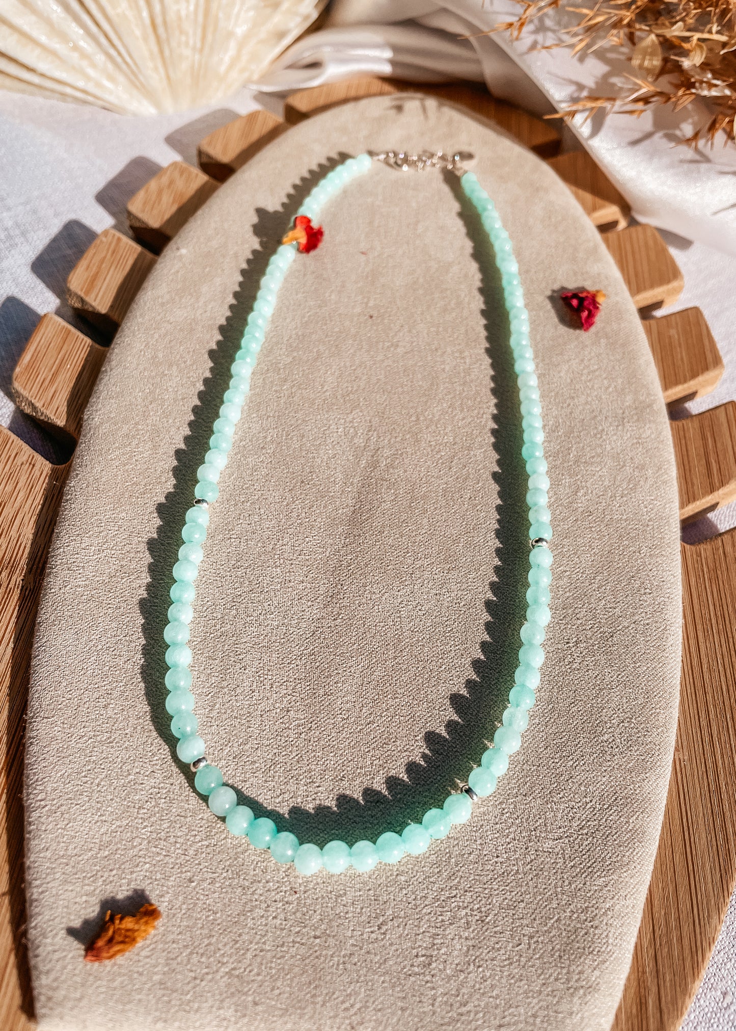 Blue Aragonite Dainty Necklace