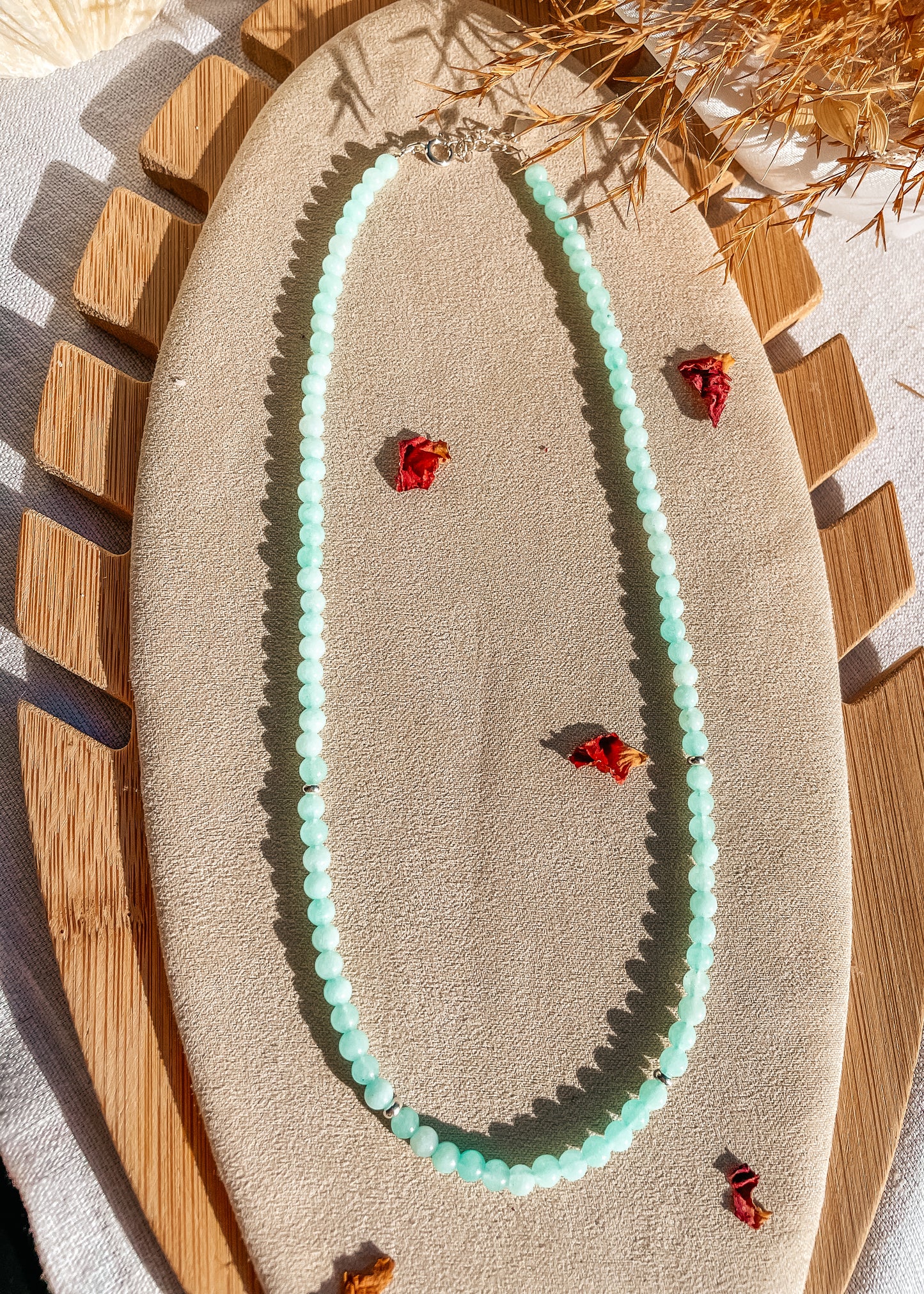 Blue Aragonite Dainty Necklace