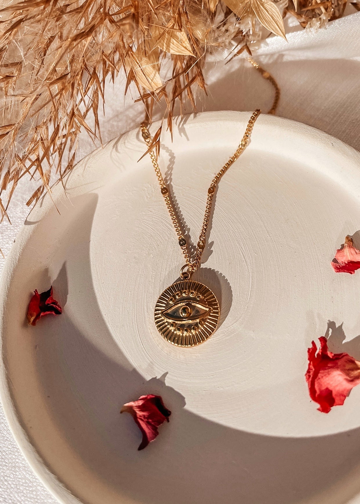 Evil Eye Gold Necklce