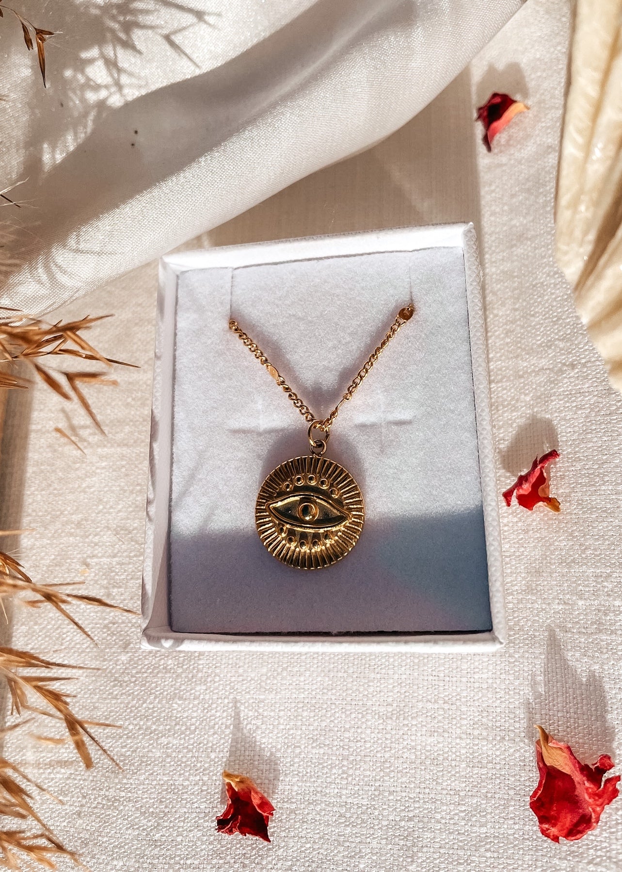 Evil Eye Gold Necklce