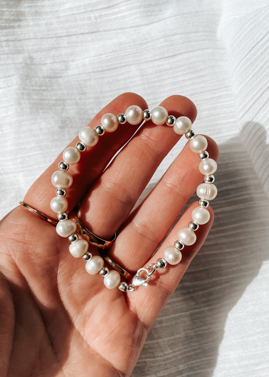Victoria Pearl Gold/Silver Bracelet