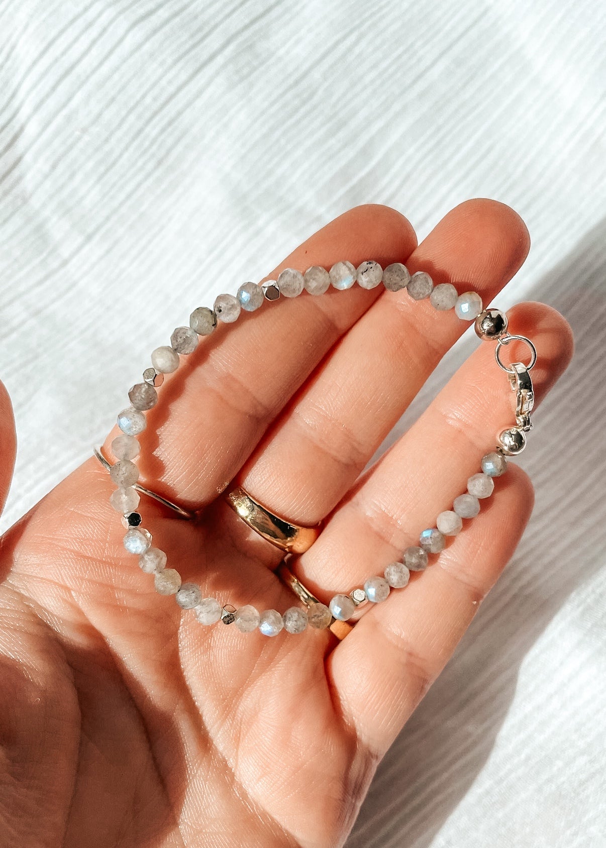 Labradorite Dainty Bracelet