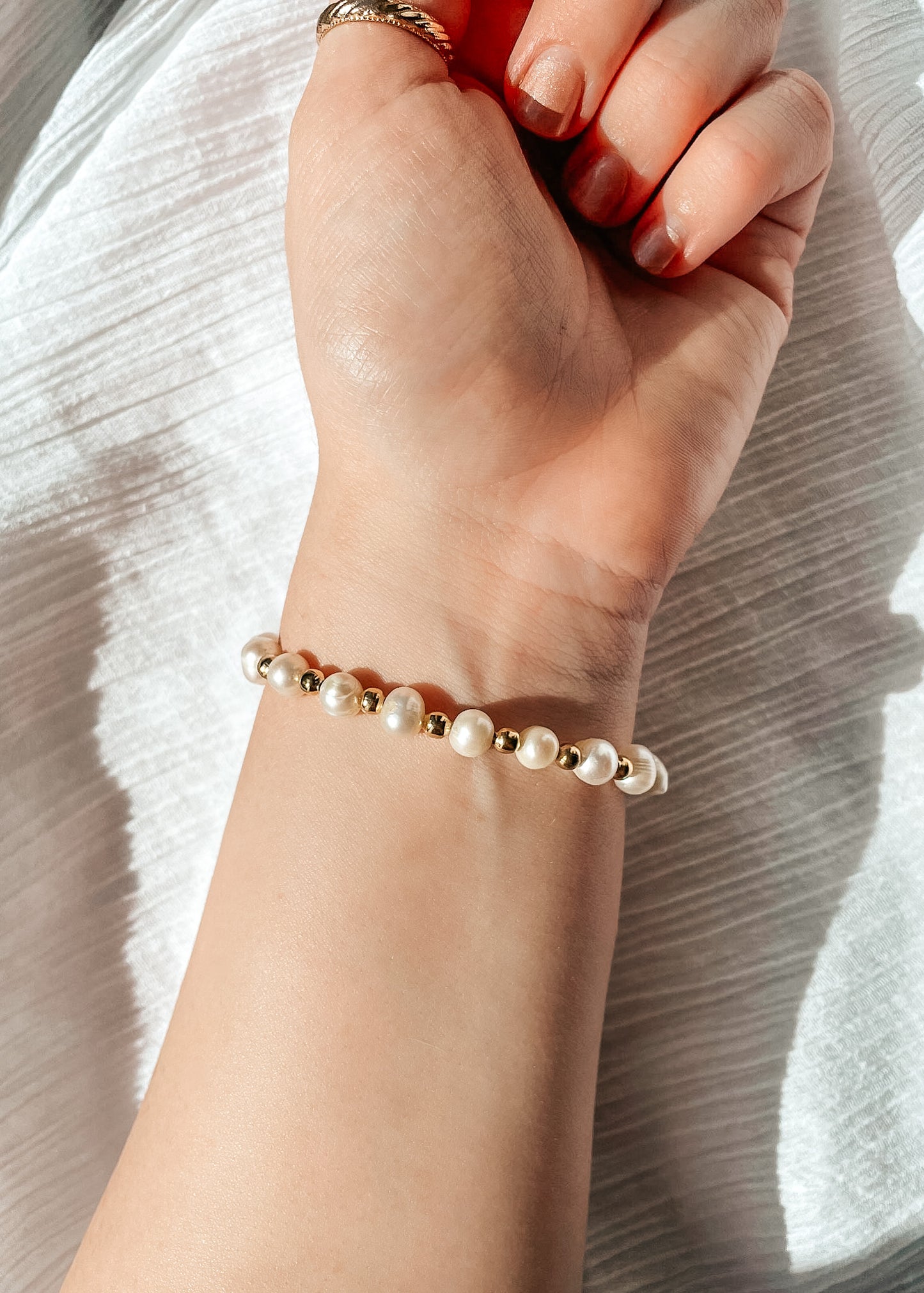 Victoria Pearl Gold/Silver Bracelet