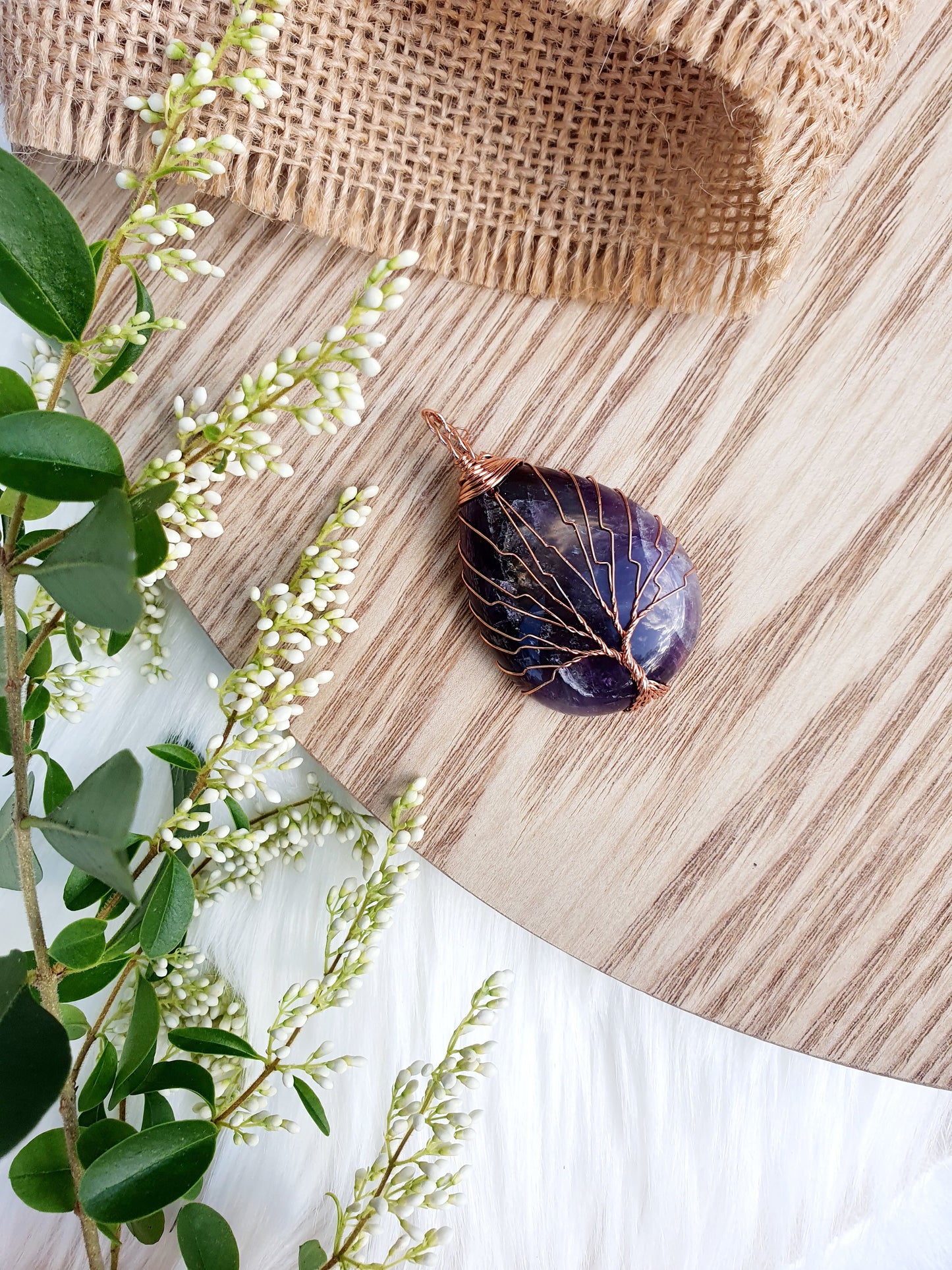Tree Of Life Pendant - Amethyst