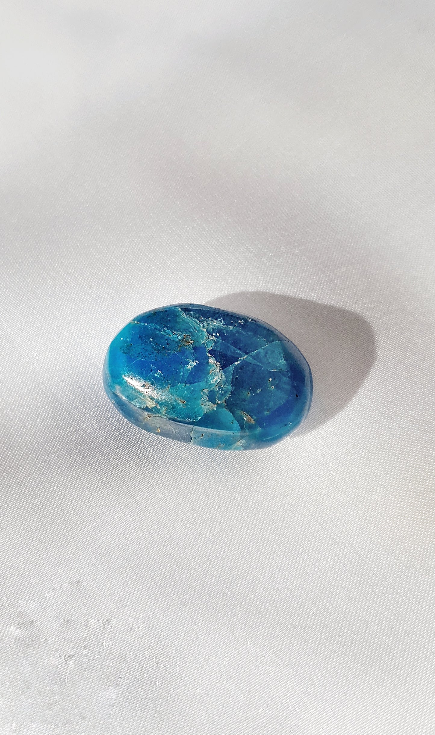 High Grade Blue Apatite Tumble