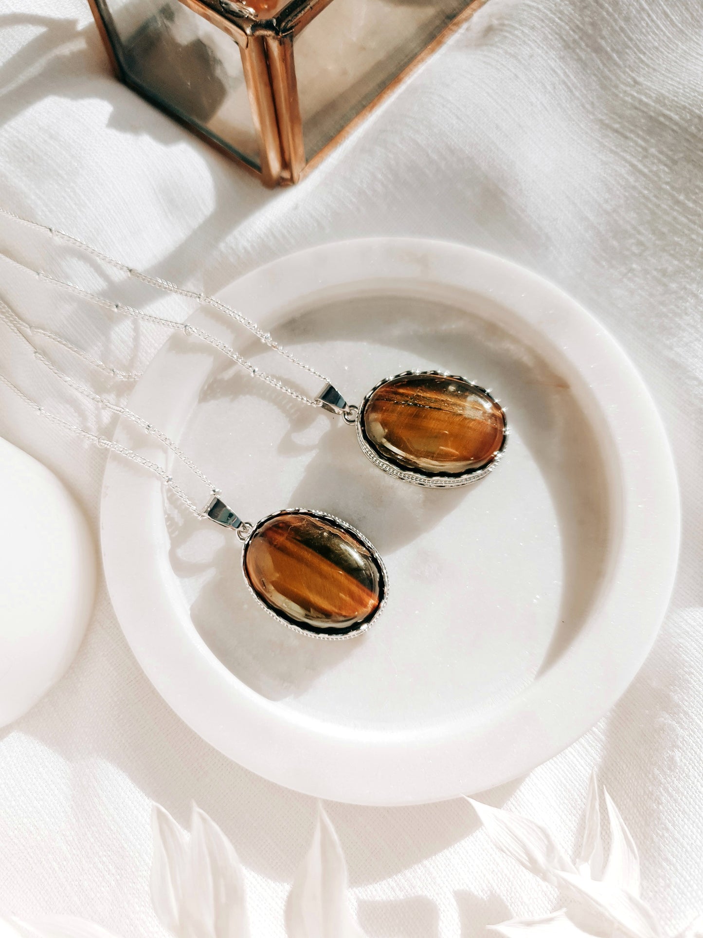 Tiger Eye Oval Pendant