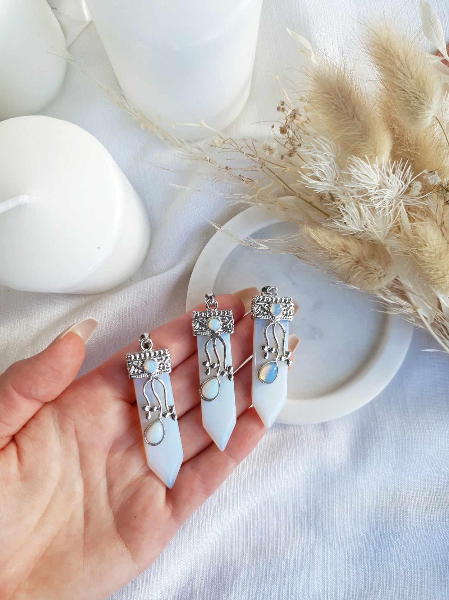 Opalite Vine Point Pendant