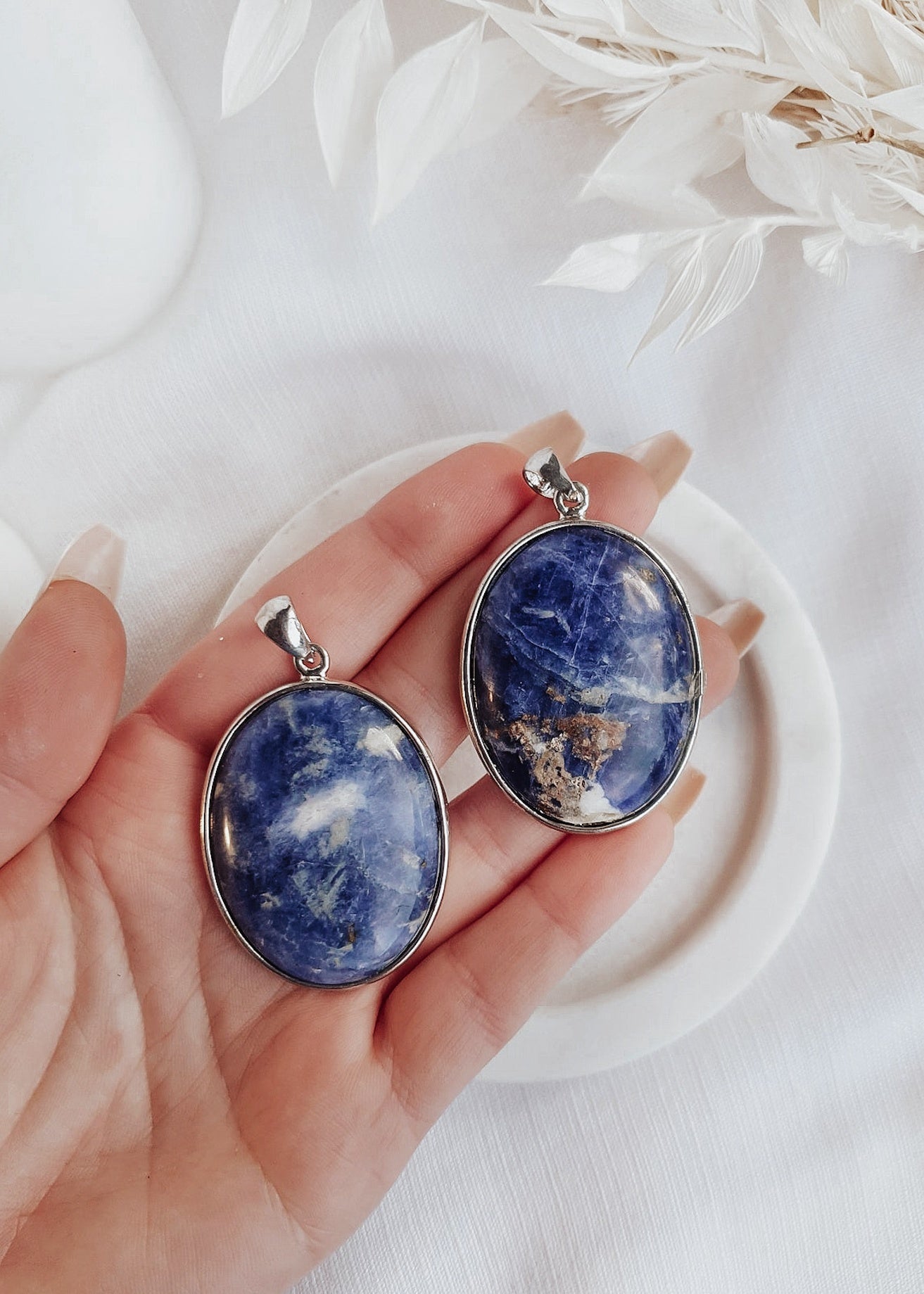 Sodalite Oval Pendant