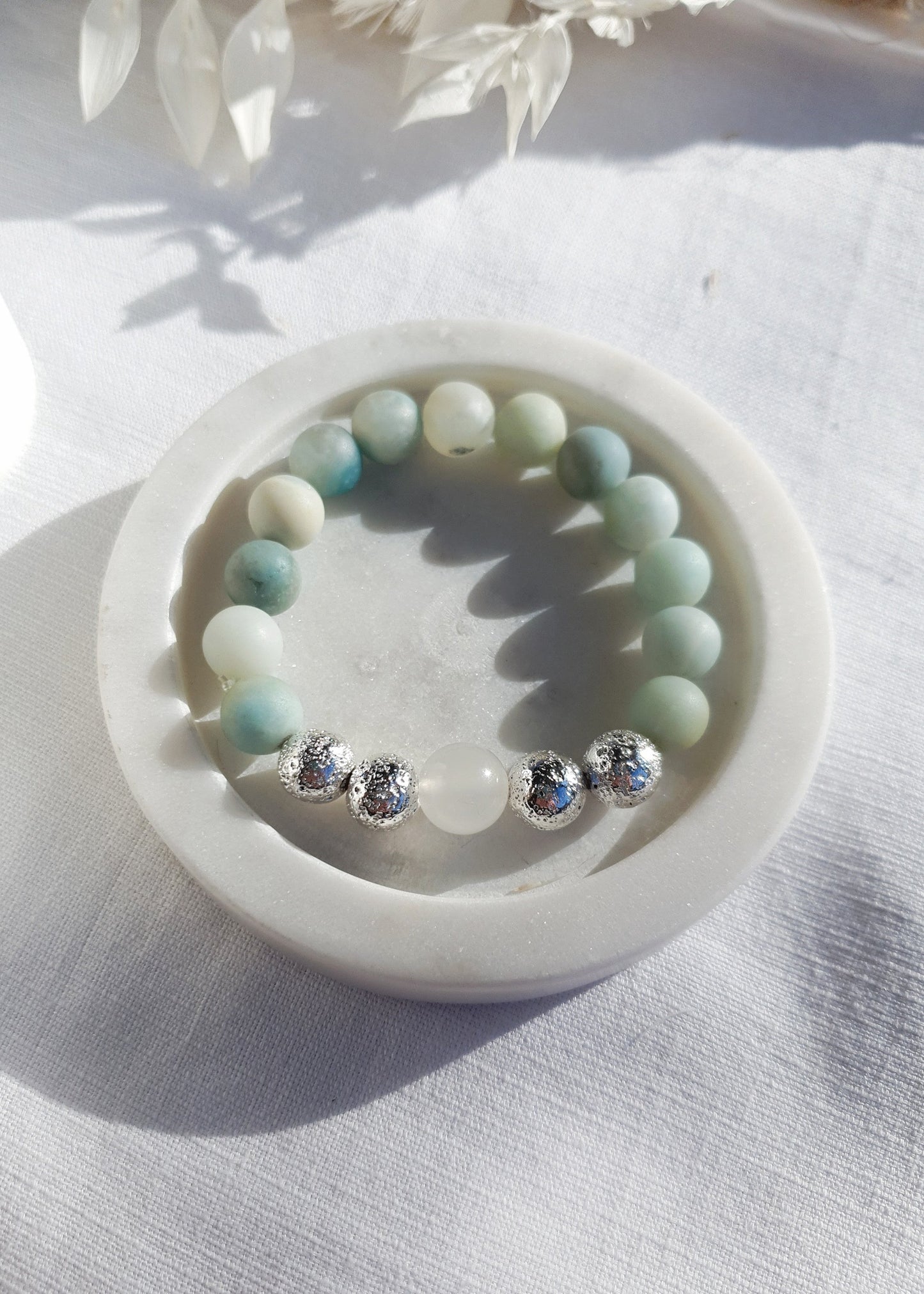 Amazonite + Calcite Bracelet