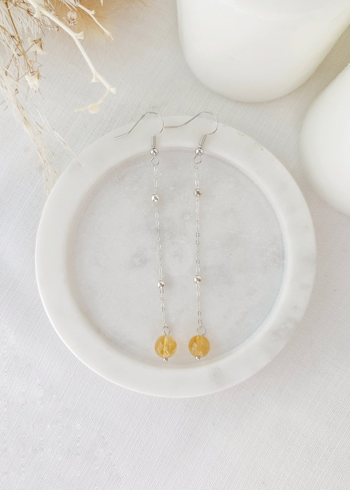 Gemstone Chain Drop