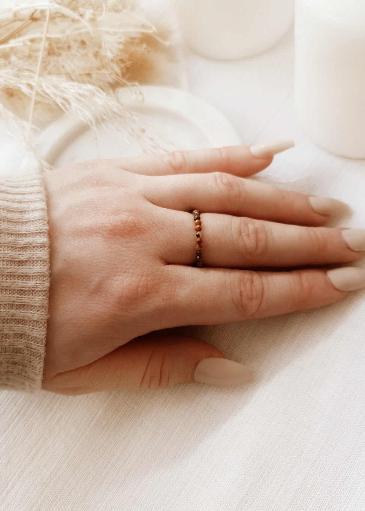 Tiger Eye Dainty Ring