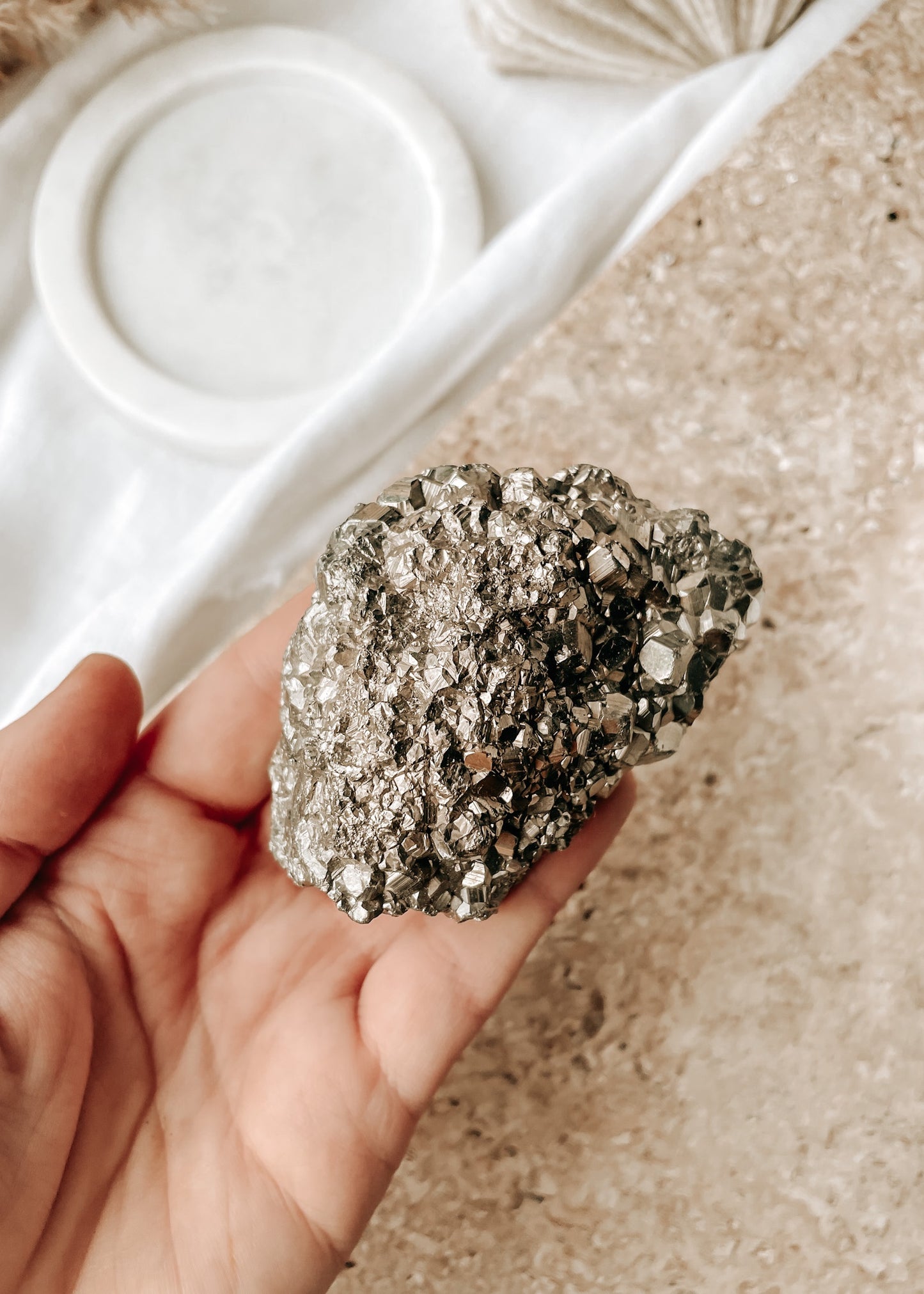 Large Pyrite Cluster
