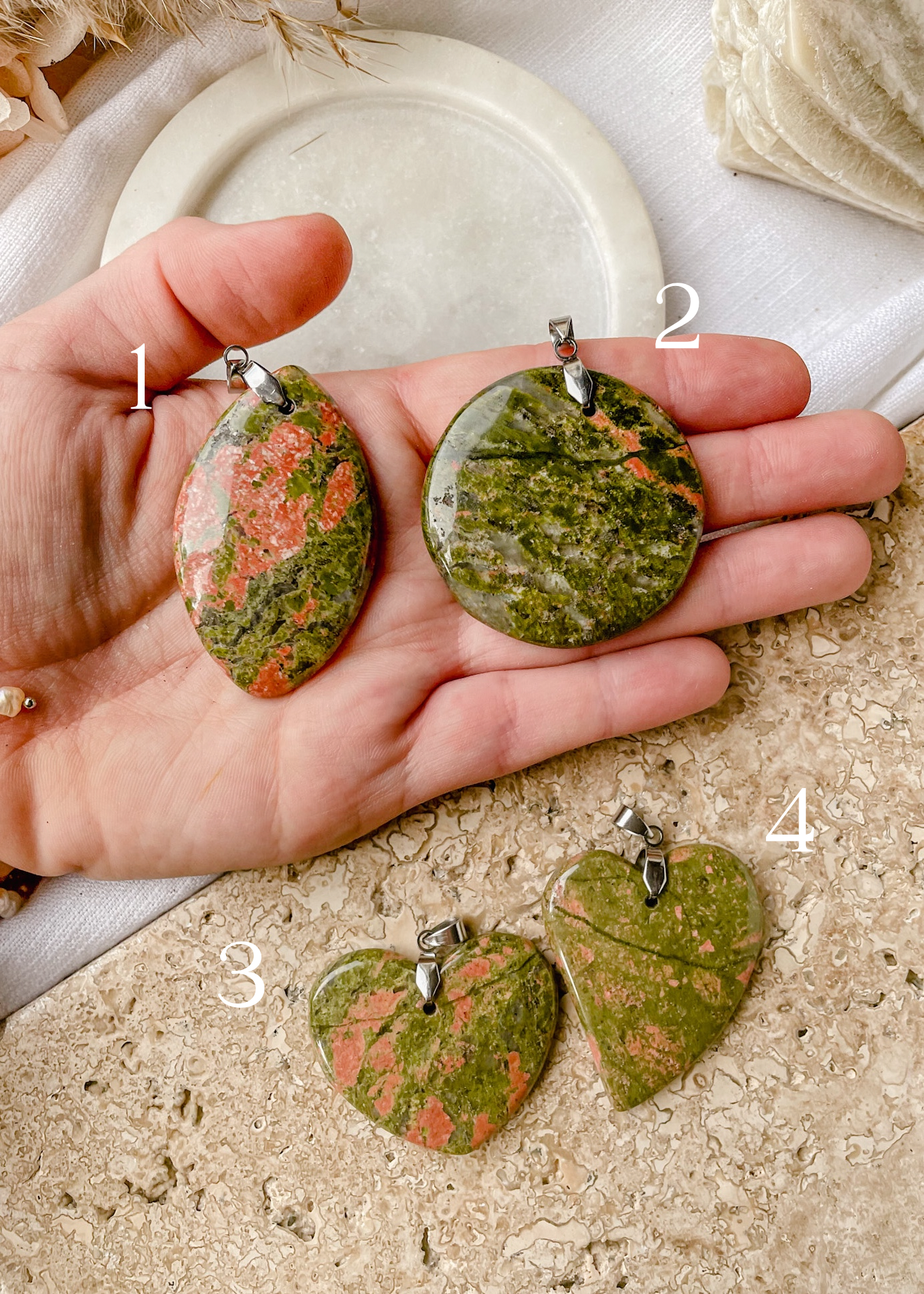 Unakite Pendant