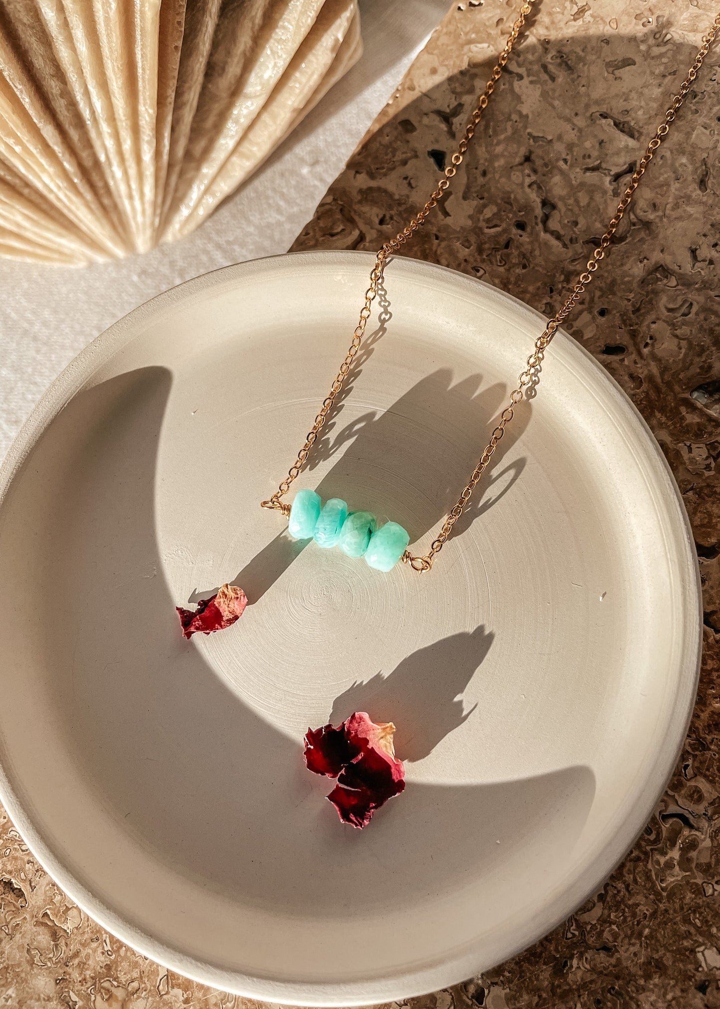 Amazonite Bar Necklace
