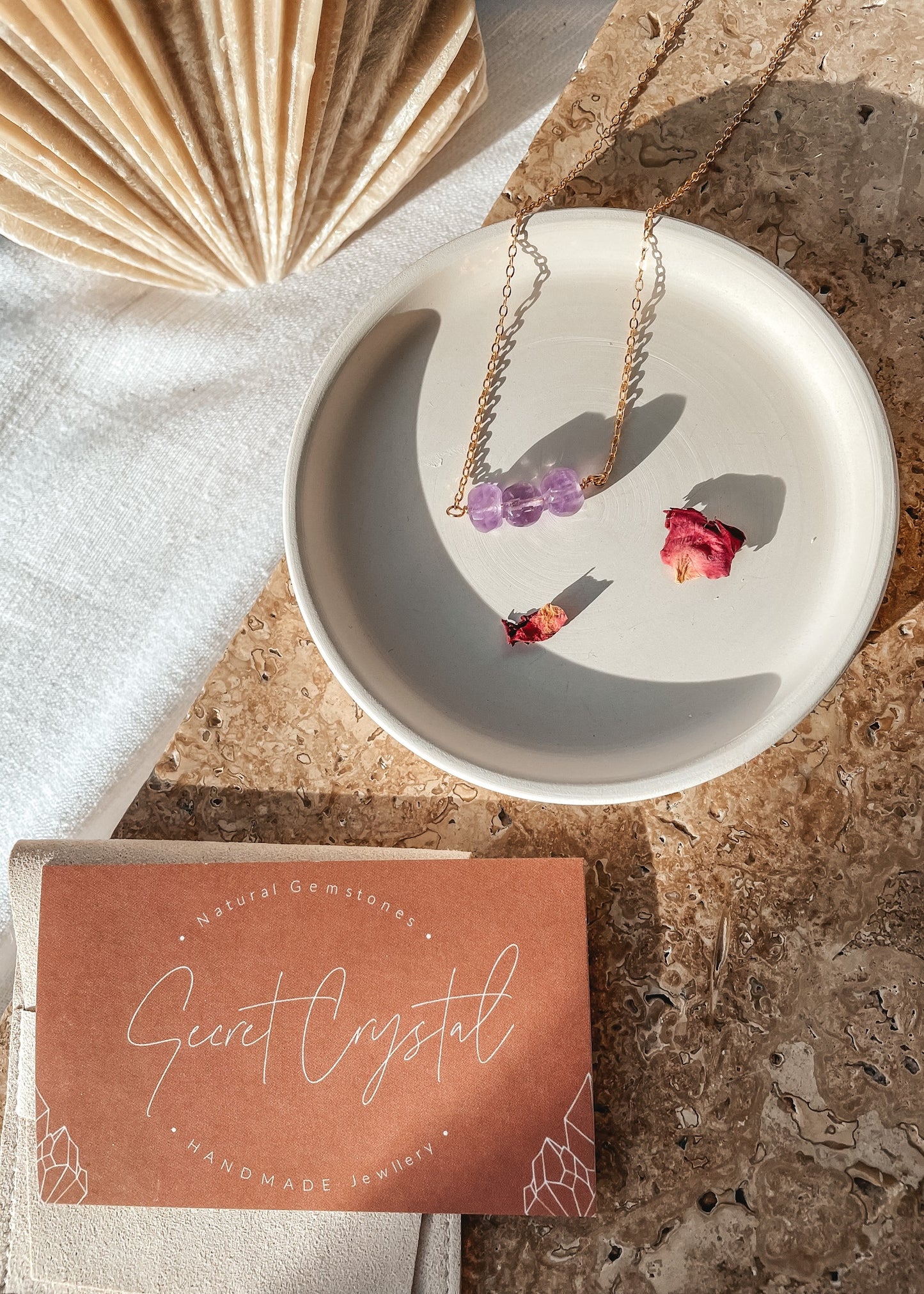 Amethyst Bar Necklace