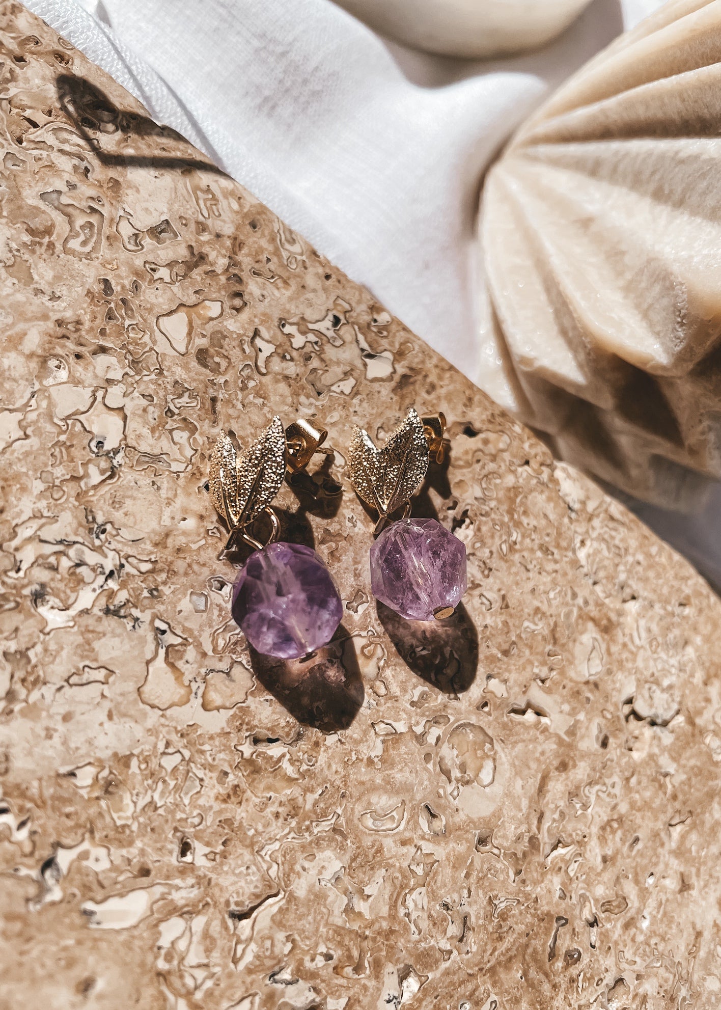 Clara Amethyst Earrings