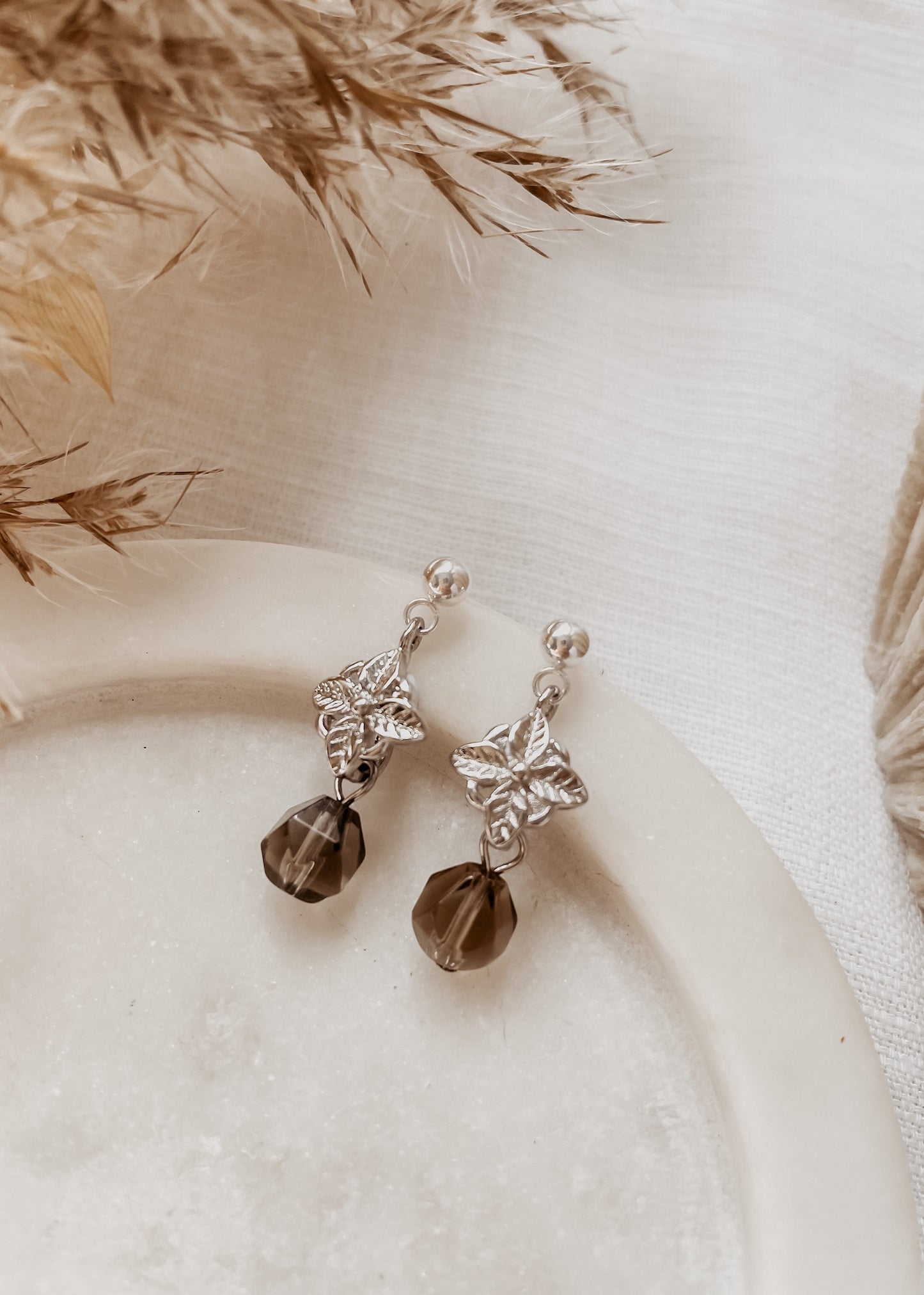 Alara Smoky Quartz Earrings