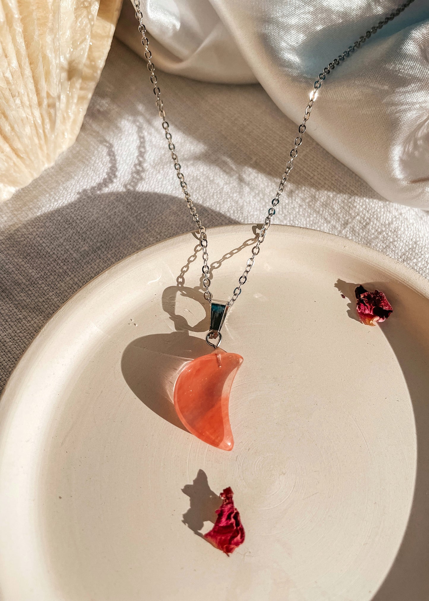 Dainty Moon Pendant