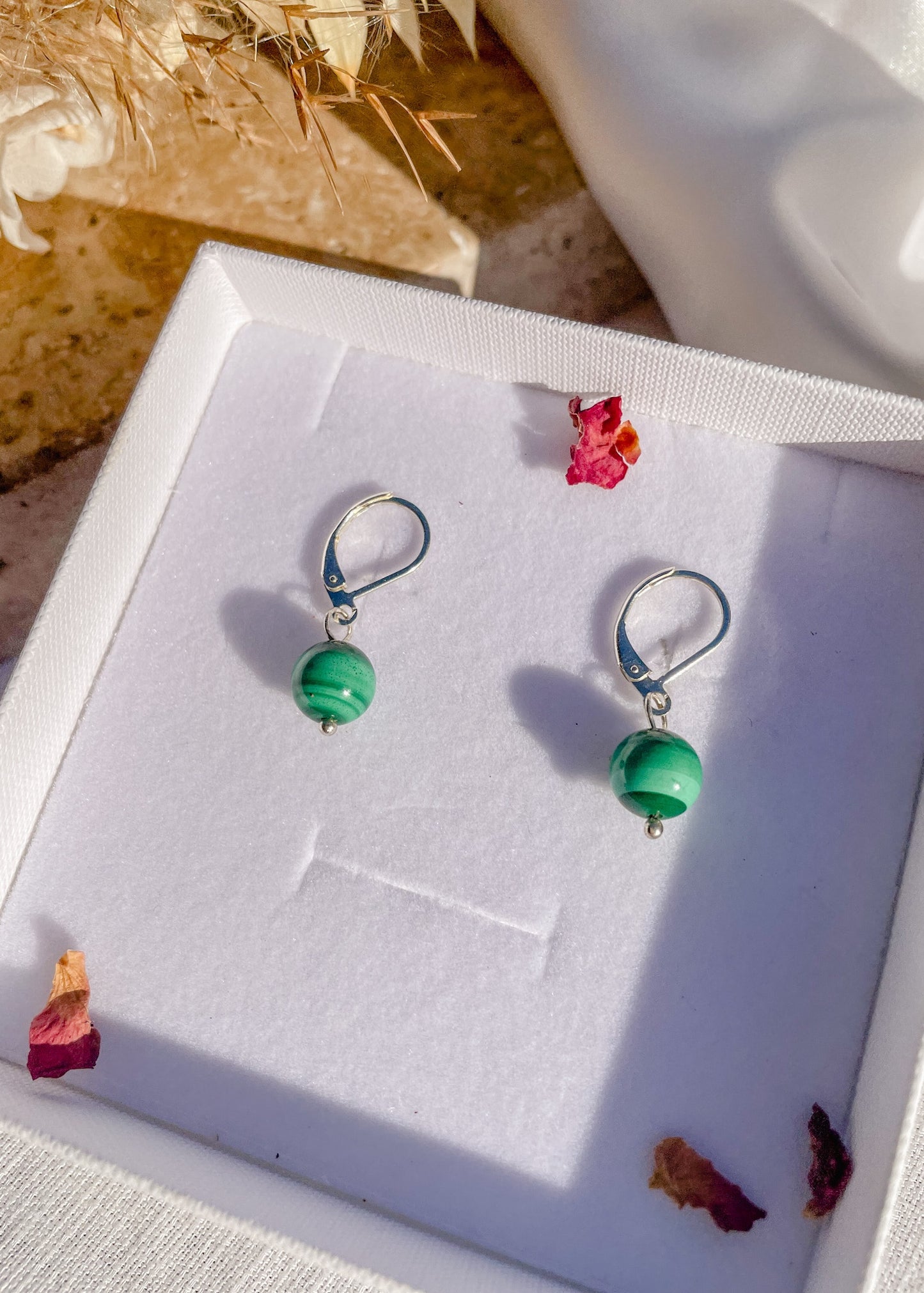 Malachite Earrings