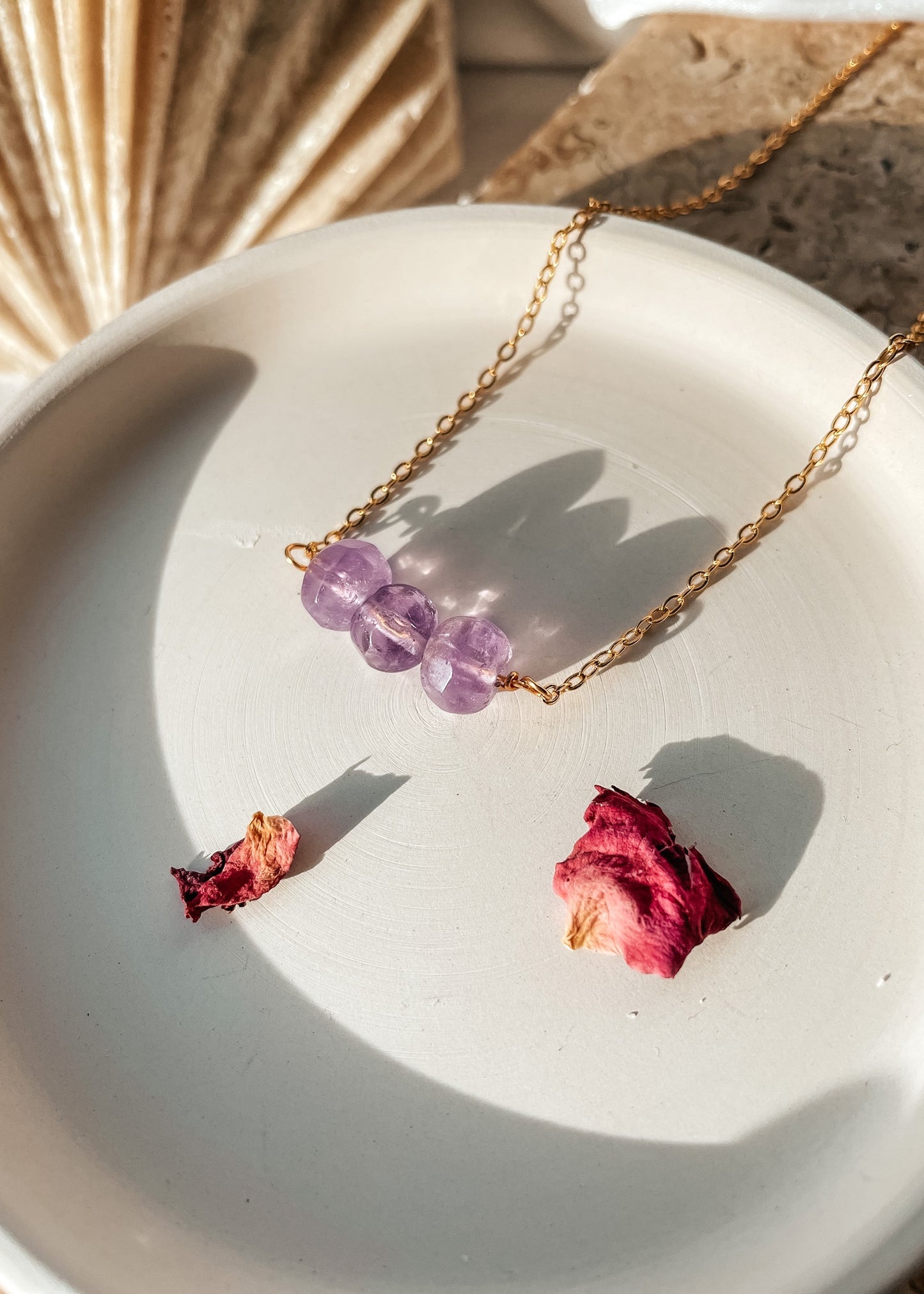 Amethyst Bar Necklace