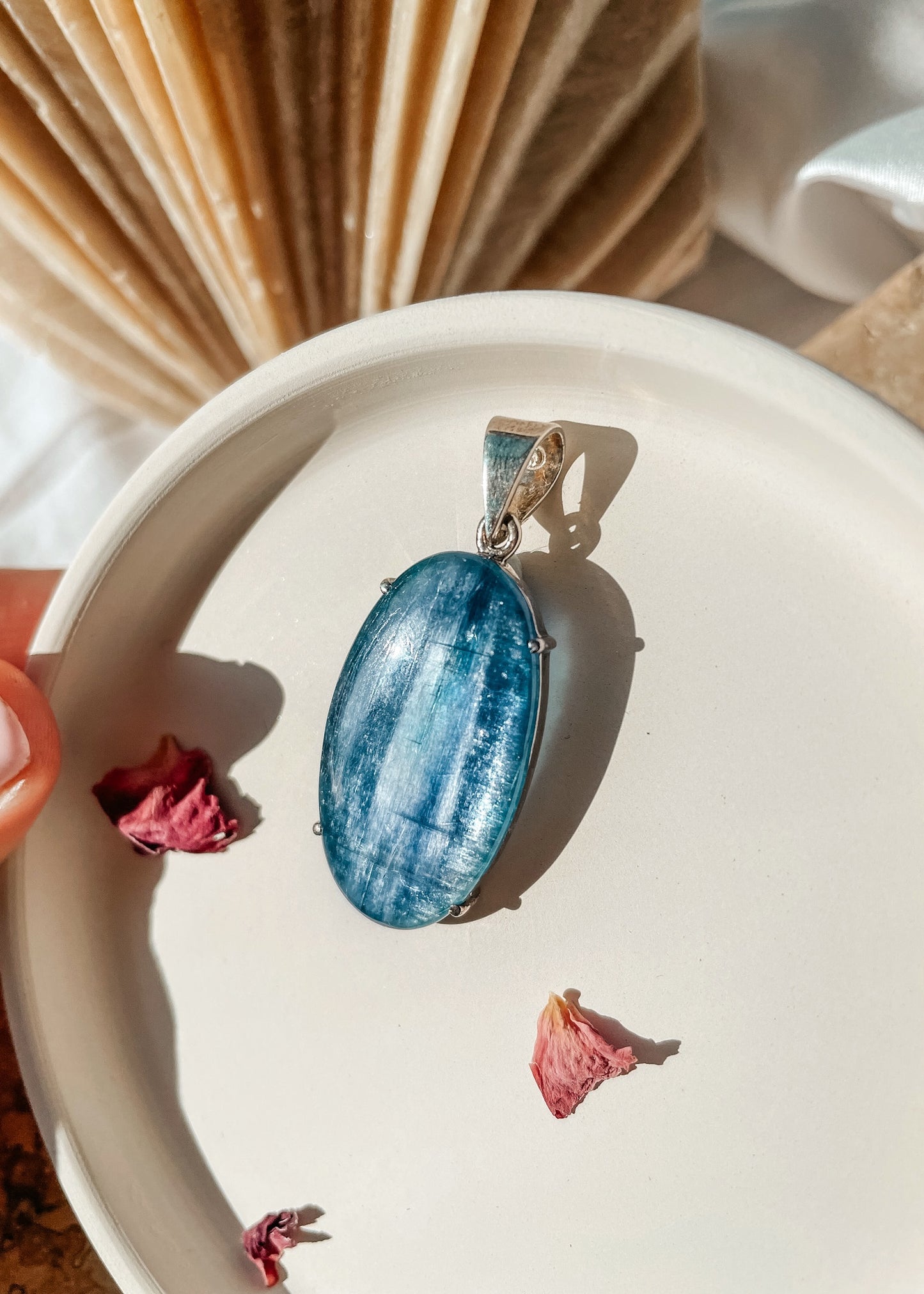 Blue Shine Kyanite Pendant