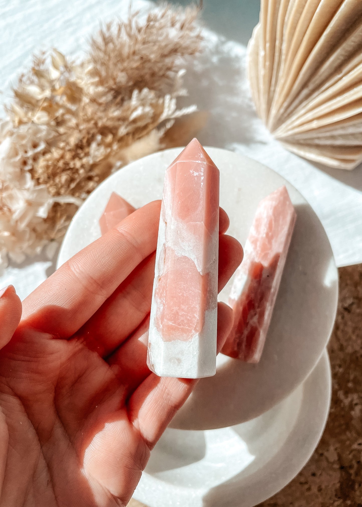 Pink Opal Tower Point