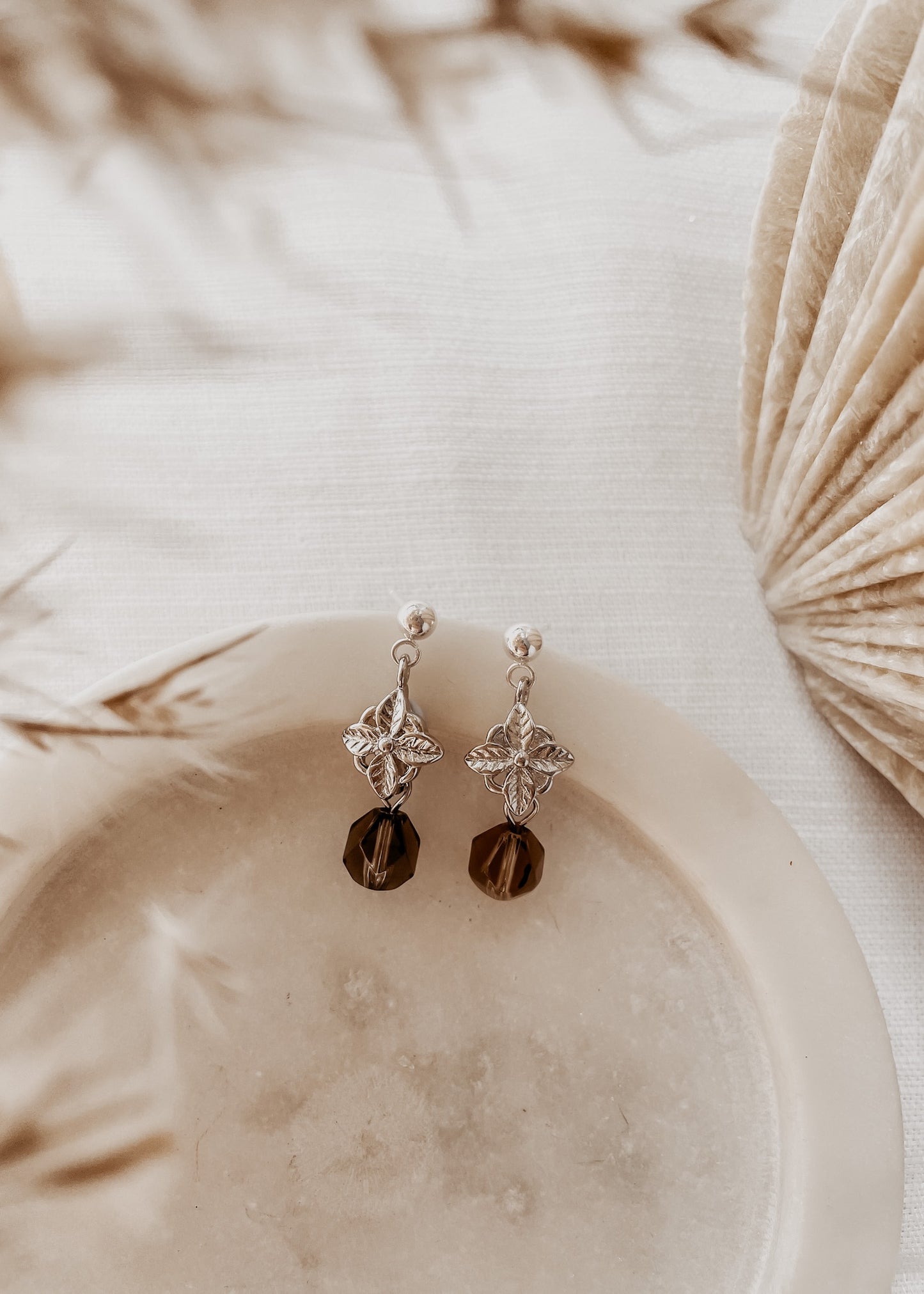 Alara Smoky Quartz Earrings