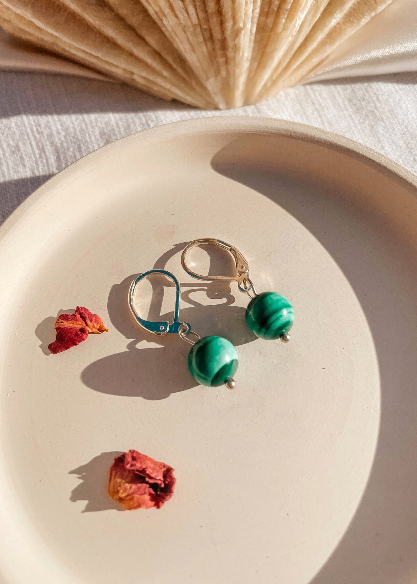 Malachite Earrings
