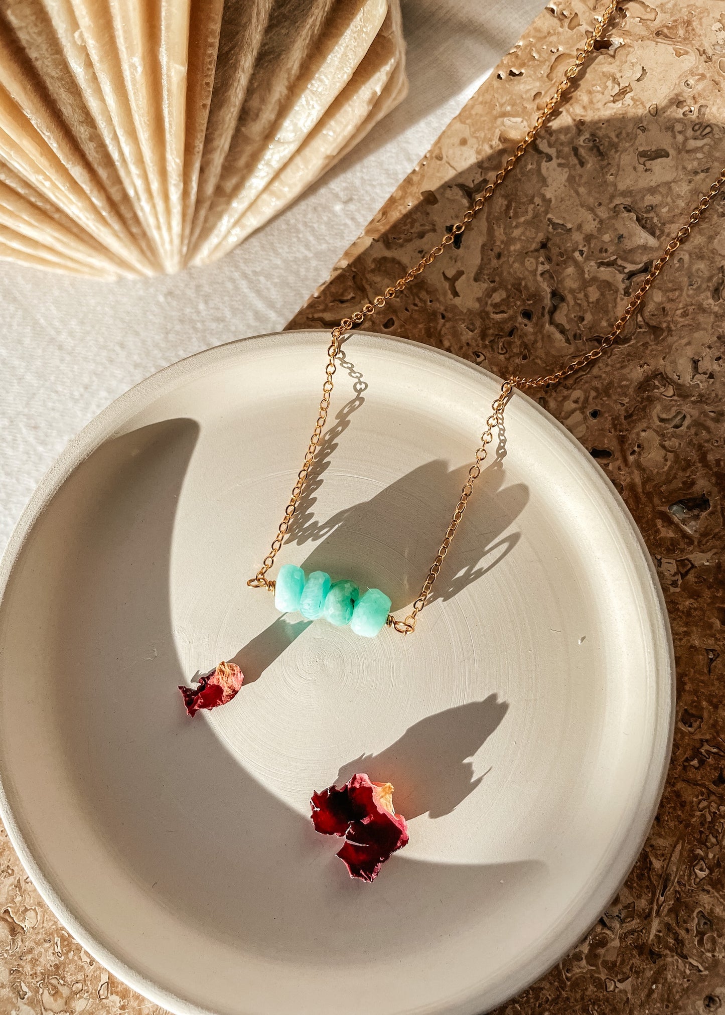 Amazonite Bar Necklace