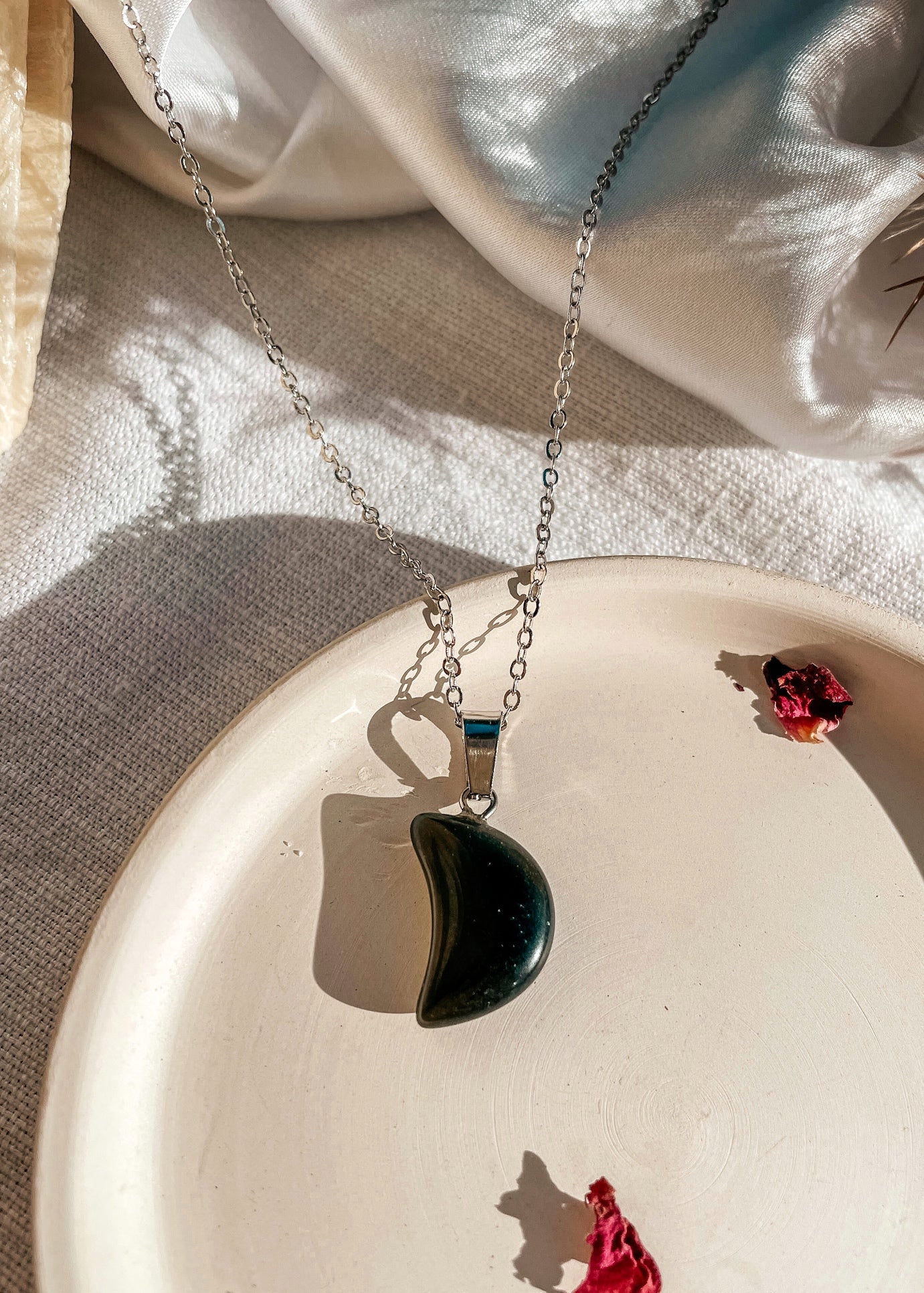 Dainty Moon Pendant