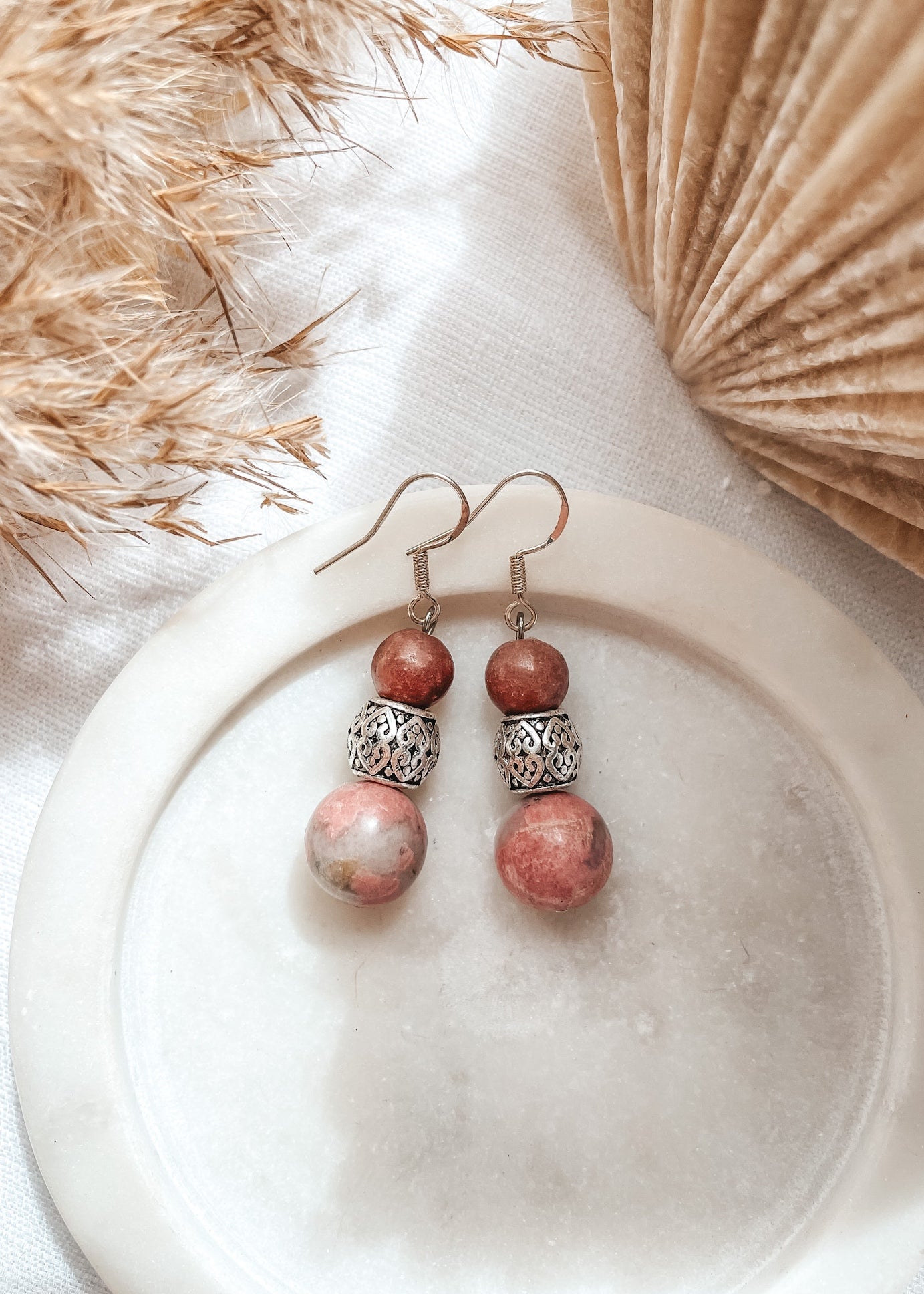 Rhodonite Earrings