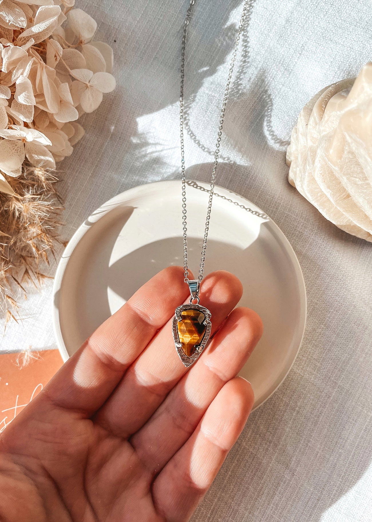 Tigers Eye Drop Pendant