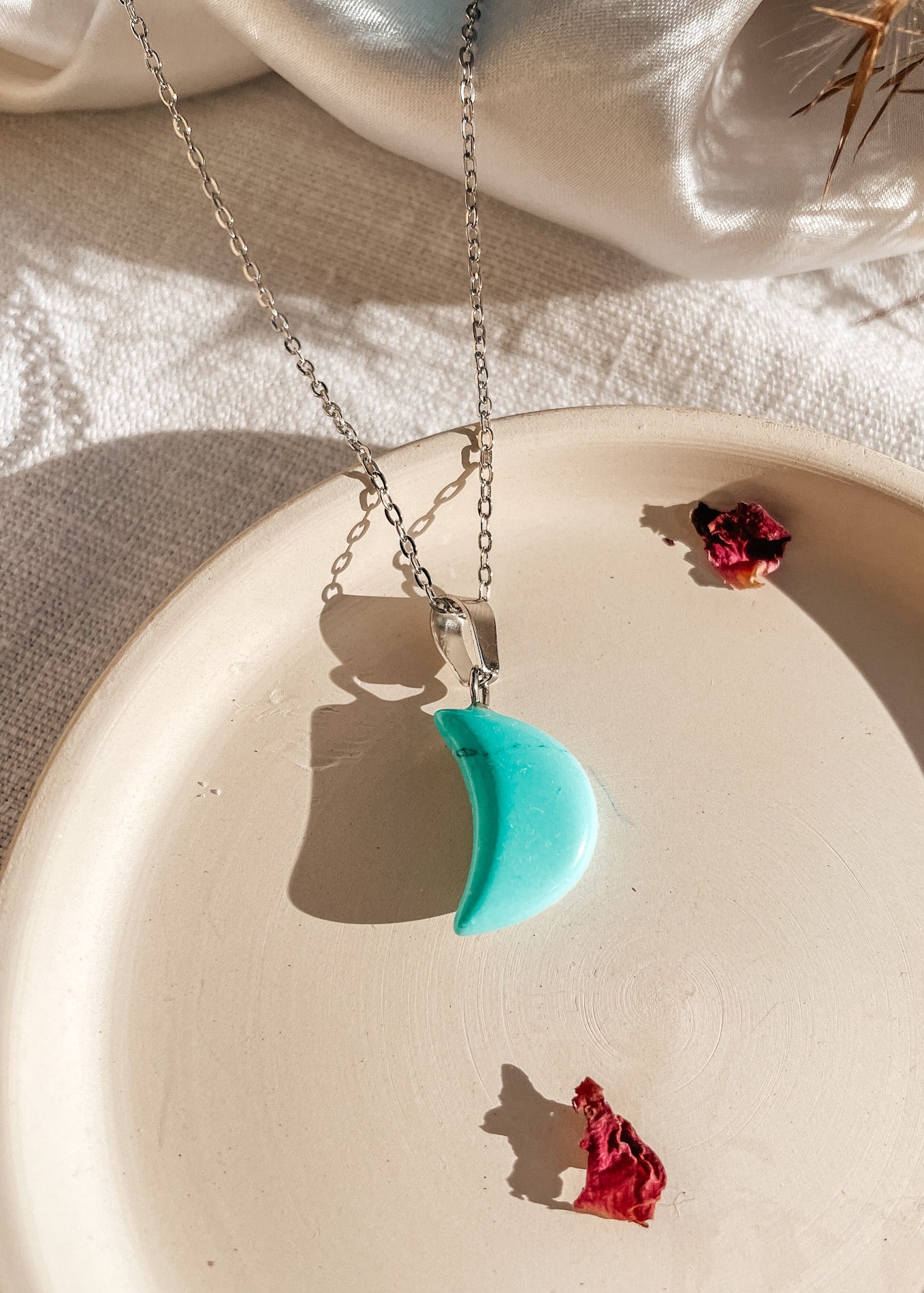 Dainty Moon Pendant