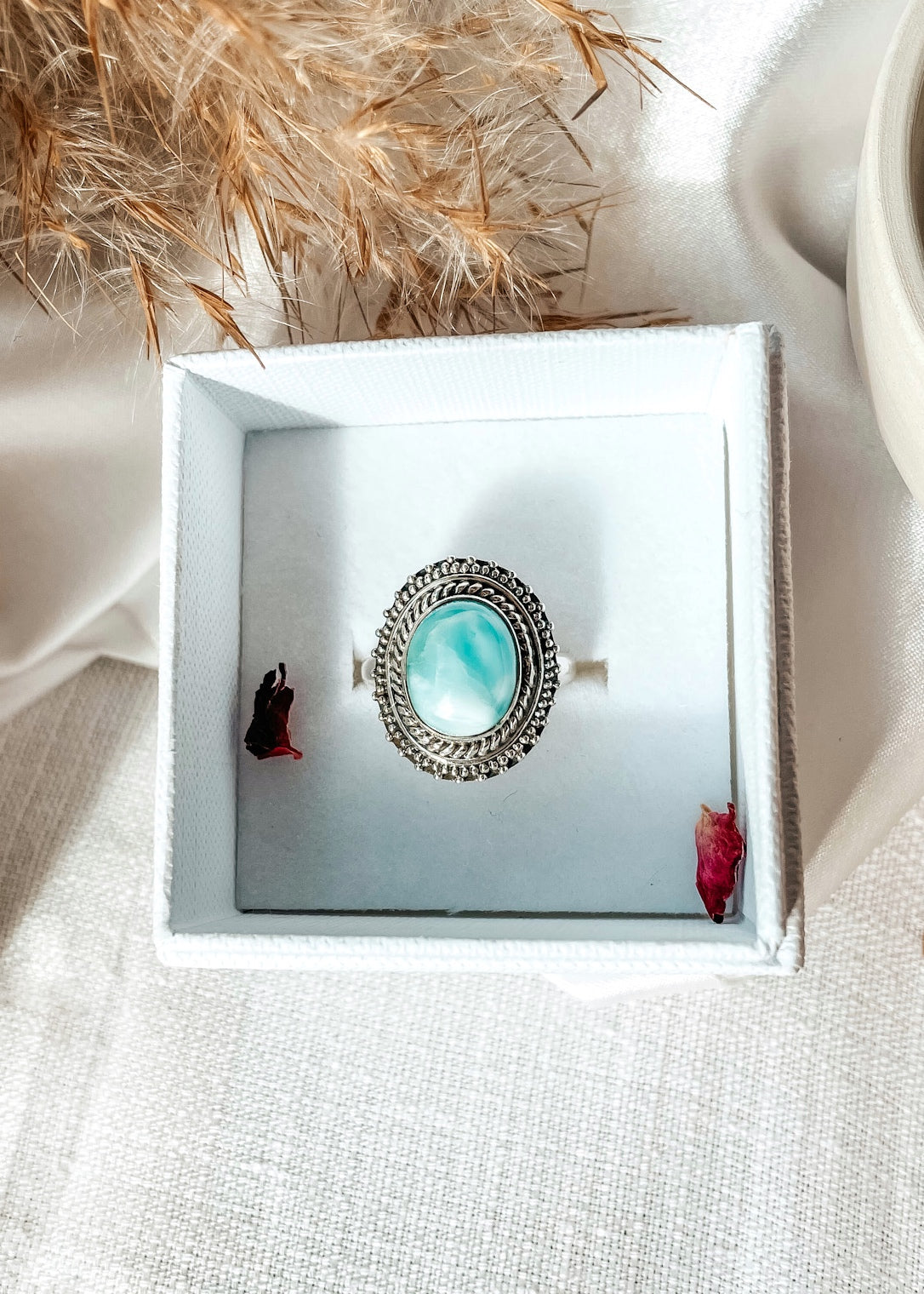 Tranquility Larimar Oval Ring