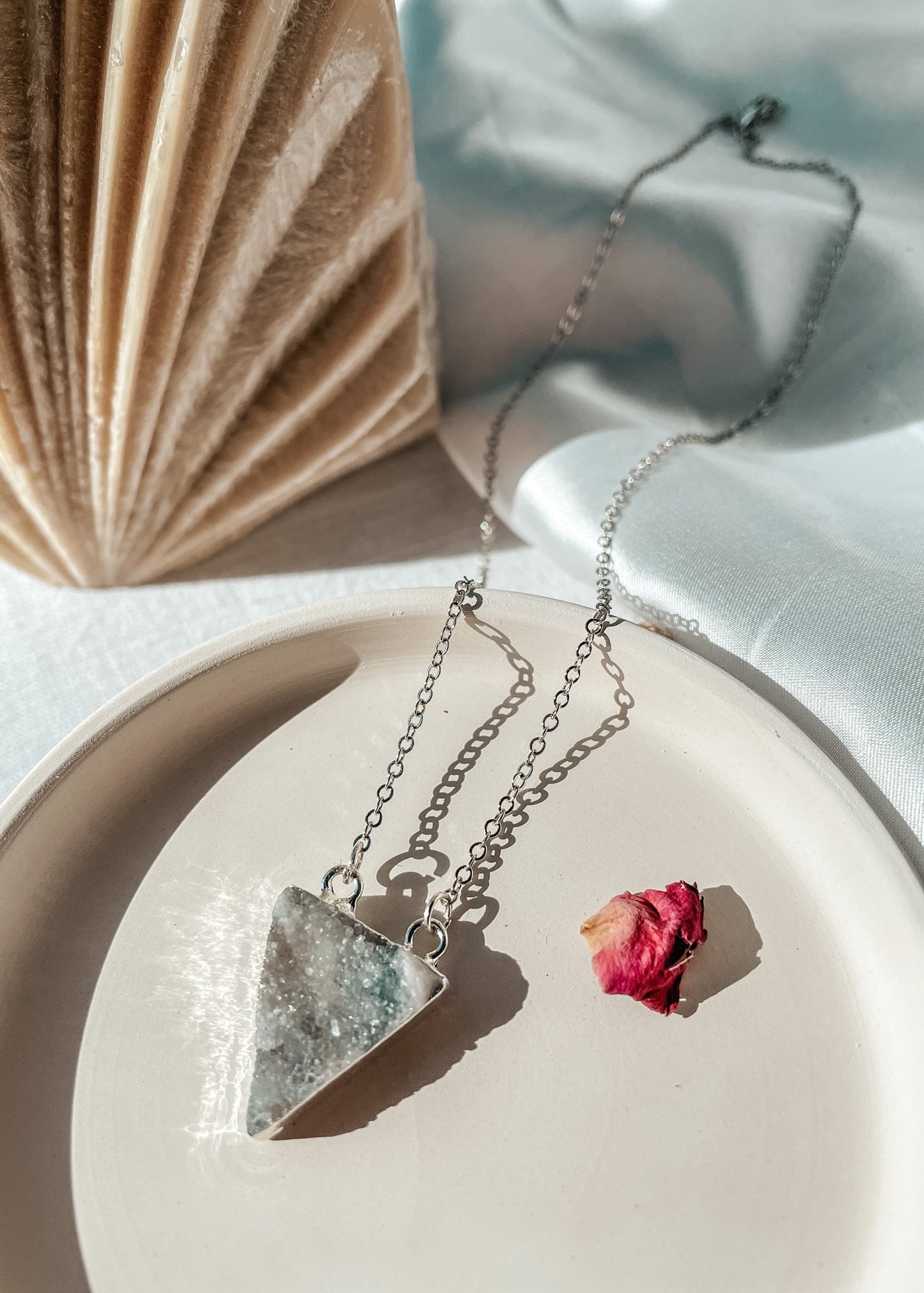 Druzy Agate Arrow Necklace