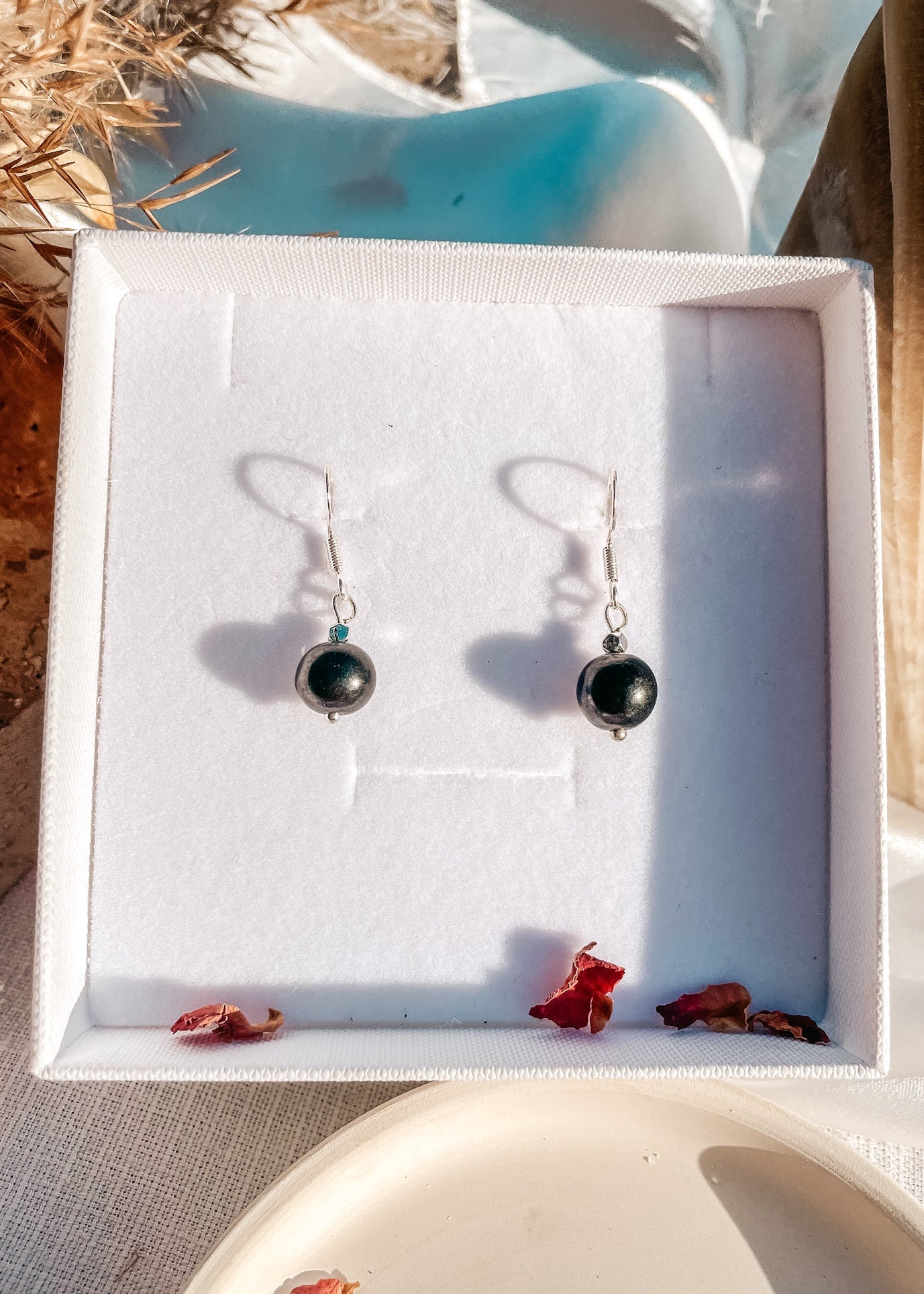Shuungite Earrings