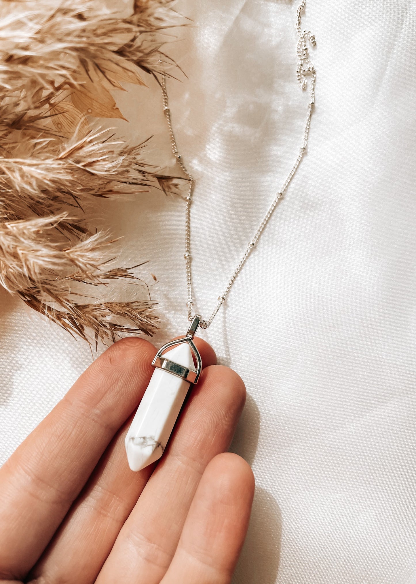 Howlite Point Pendant