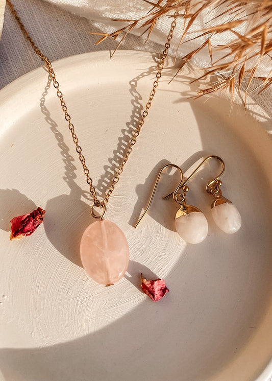 Jane Rose Quartz set
