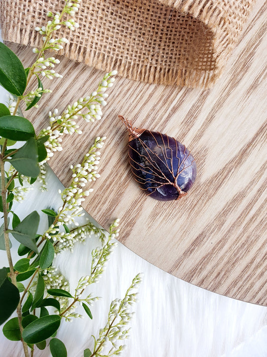Tree Of Life Pendant - Amethyst