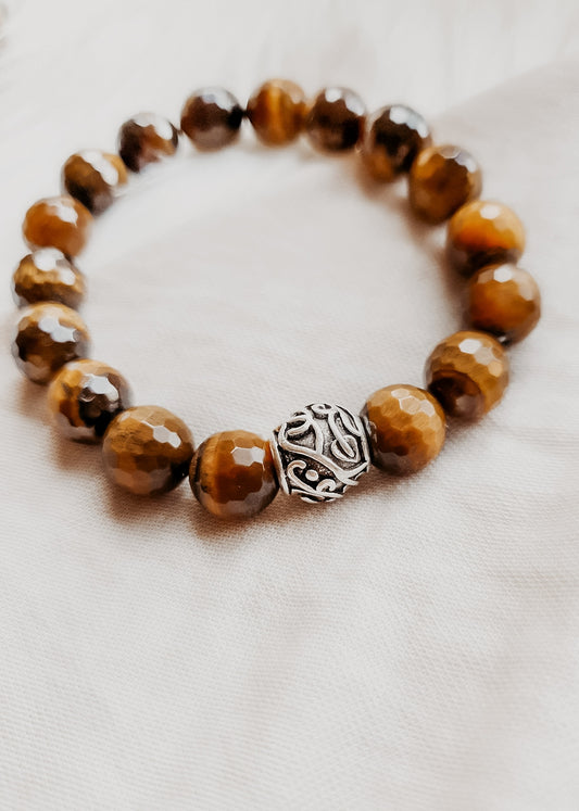 Tiger Eye Filigree Bracelet