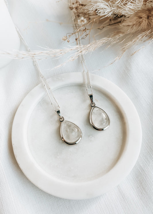 Clear Quartz Drop Pendant