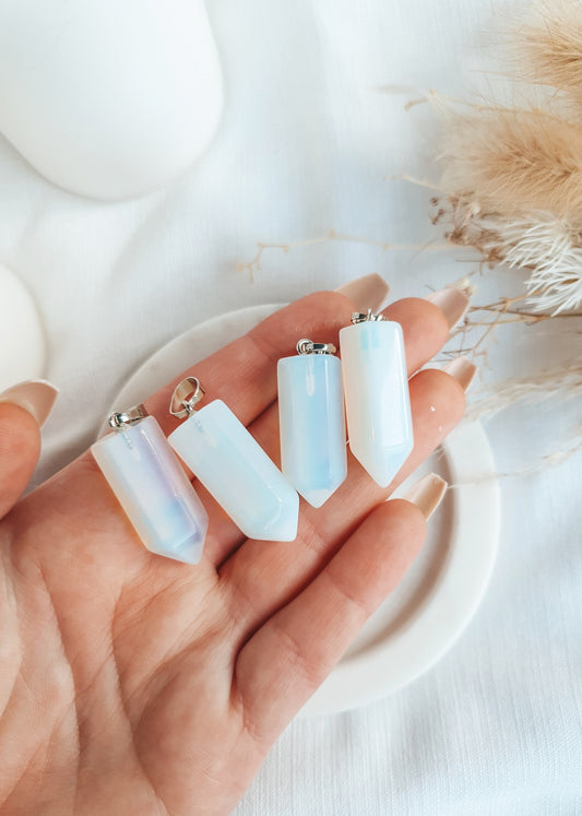 Opalite Bullet Pendant