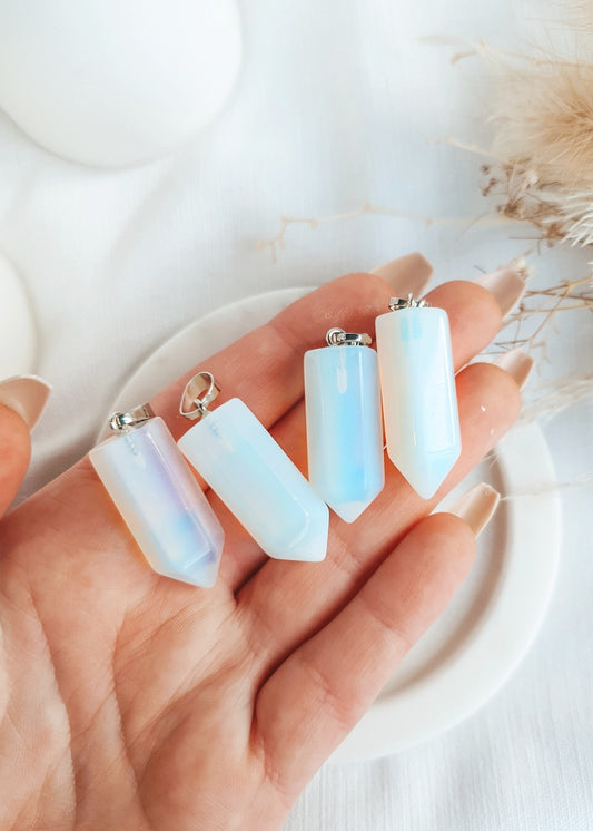 Opalite Bullet Pendant