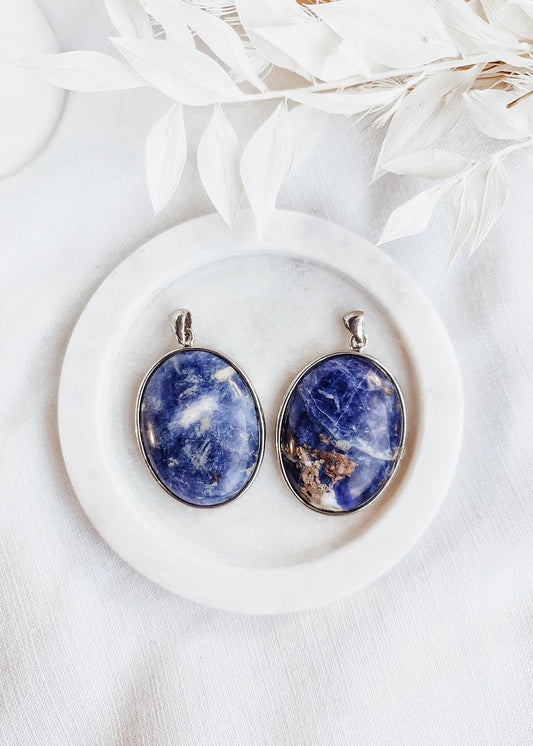 Sodalite Oval Pendant