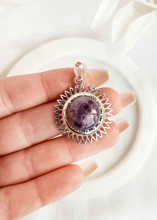Amethyst Sun Pendant