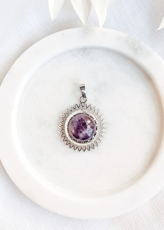 Amethyst Sun Pendant