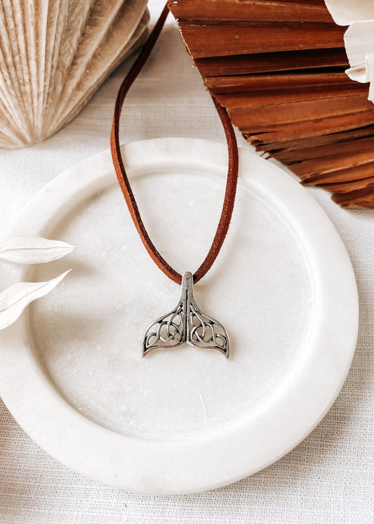 Brown Suede Necklace