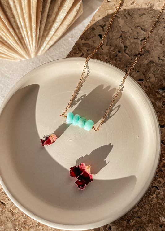Amazonite Bar Necklace
