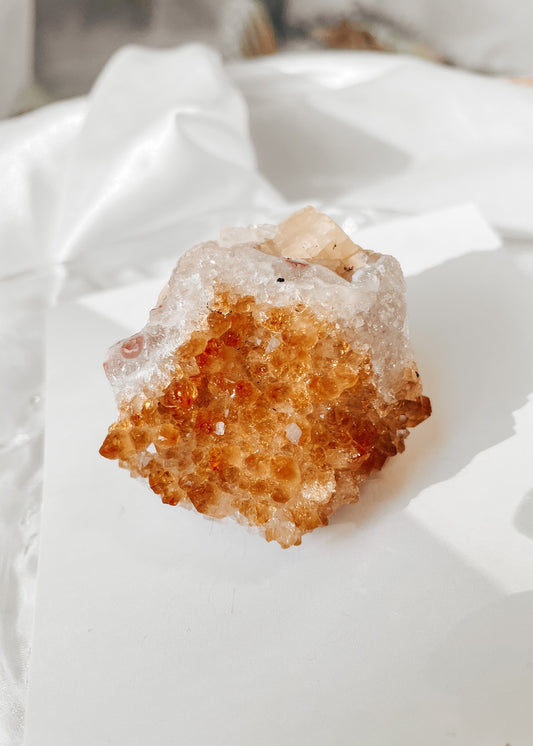 Citrine & Calcite Cluster