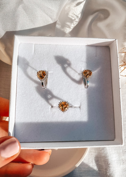 Citrine Trillion Set